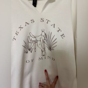 White Texas State of Mind Sweatshirt